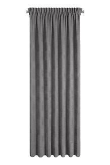 Zasłona gotowa na taśmie DORA Eurofirany szary