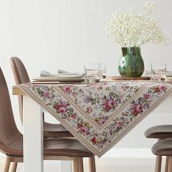 Obrus dekoracyjny 100x100 Eurofirany naturalny