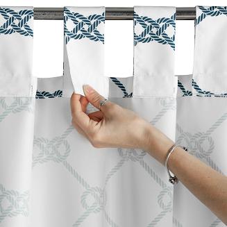 Zasłona gotowa na szelkach GARDEN 155x240 Eurofirany biały