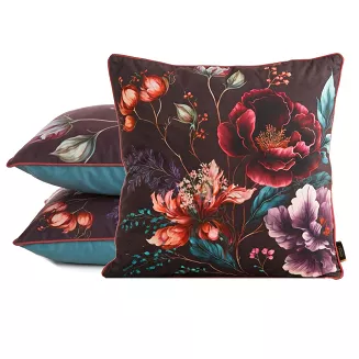 Poszewka dekoracyjna VELVET 45x45 Eurofirany bordowy