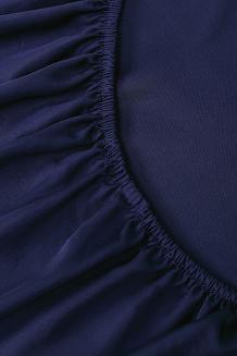 Prześcieradło bambusowe z gumką 200x200 granatowe