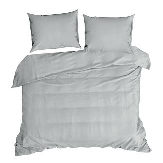 Pościel bawełniana MUSLIN 160x200 Eurofirany srebrna muślinowa
