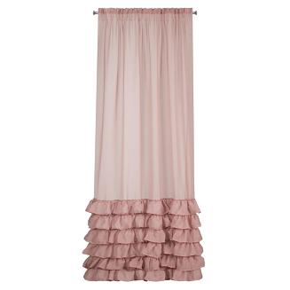 Firana gotowa na taśmie DOLLY 140x250 Eurofirany różowy