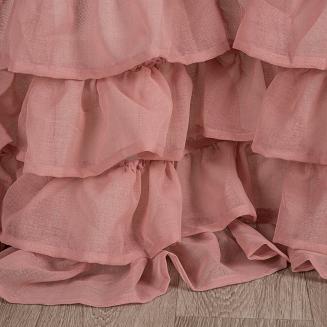 Firana gotowa na taśmie DOLLY 140x250 Eurofirany różowy