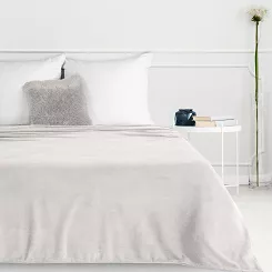 Koc narzuta SIMPLE1 150x200 Eurofirany kremowy miękki i lekki