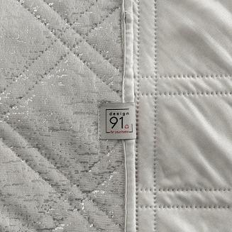 Narzuta dekoracyjna LUIZ 200x220 srebrny