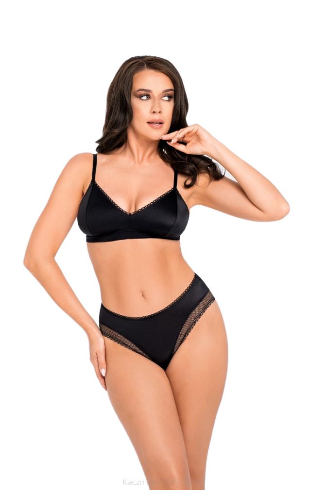 Figi damskie klasyczne z regularnym stanem Babell kod 197/1 czarne