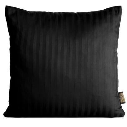 Poszewka satynowa VERA 40x40 Eurofirany czarna w prążki