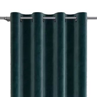 Zasłona gotowa na przelotkach VELVI 140x240 petrolowa