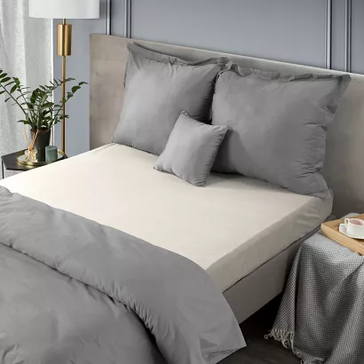 Prześcieradło frotte z gumką 140x200 Design91 beżowe