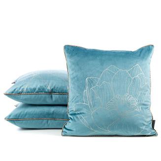 Poszewka dekoracyjna LOTOS8 45x45 Eurofirany turkusowy/złoty