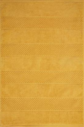 Dywanik łazienkowy 60x90 JESSI Eurofirany wytłaczany geometryczny musztardowy