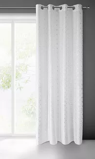 Firana gotowa na przelotkach SEYLAN 140x250 Eurofirany biały
