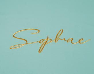 Pościel 160x200 miętowa złoty haft satynowa lamówka