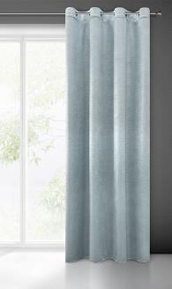 Zasłona gotowa na przelotkach MABEL 140x250 Eurofirany niebieski