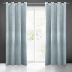 Zasłona gotowa na przelotkach MABEL 140x250 Eurofirany niebieski