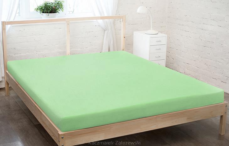 Prześcieradło jersey z gumką 160x200 seledynowy