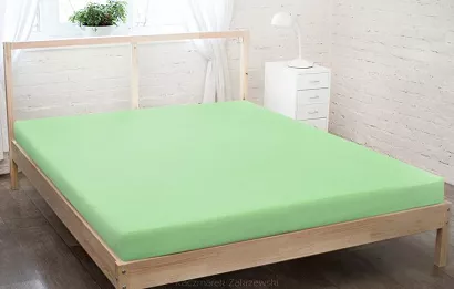 Prześcieradło jersey z gumką 160x200 seledynowy