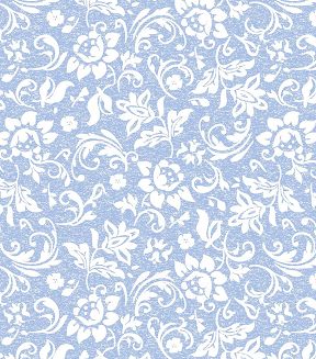 Piżama damska LUNA kod 335 błękitna kremowe kwiaty