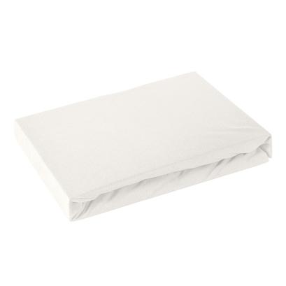 Prześcieradło jersey z gumką  180x200 Design91 kremowy