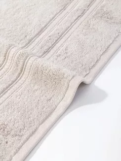 Ręcznik bambusowy Harmony 70x140 kaszmirowy ze srebrną bordiurą