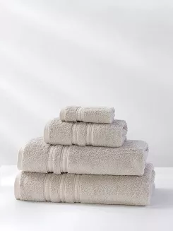 Ręcznik bambusowy Harmony 70x140 kaszmirowy ze srebrną bordiurą