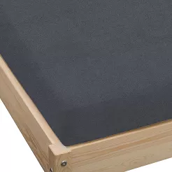 Prześcieradło frotte z gumką 90x200 grafitowy GRUBE