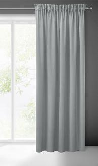 Zasłona gotowa na taśmie ZAS 140x270 Pierre Cardin Eurofirany szary