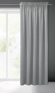 Zasłona gotowa na taśmie ZAS 140x270 Pierre Cardin Eurofirany szary