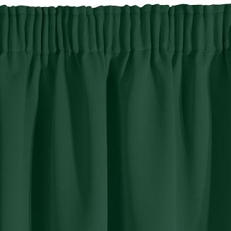 Zasłona gotowa na taśmie LOGAN 135x270 Eurofirany ciemnozielona
