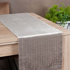 Obrus dekoracyjny ROYAL 35x220 Eurofirany beżowy
