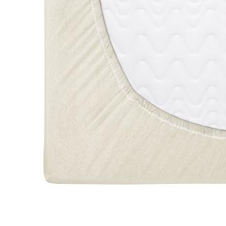 Prześcieradło jersey z gumką 60x120 Darymex kremowe