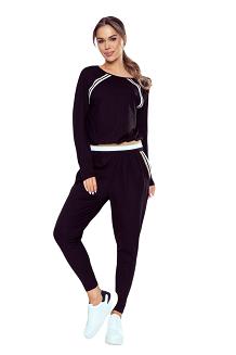 Elegancka bluzka damska z ozdobnymi detalami Fresca czarna