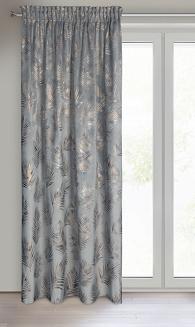 Zasłona gotowa na taśmie GLORIA 140x300 Eurofirany stalowy