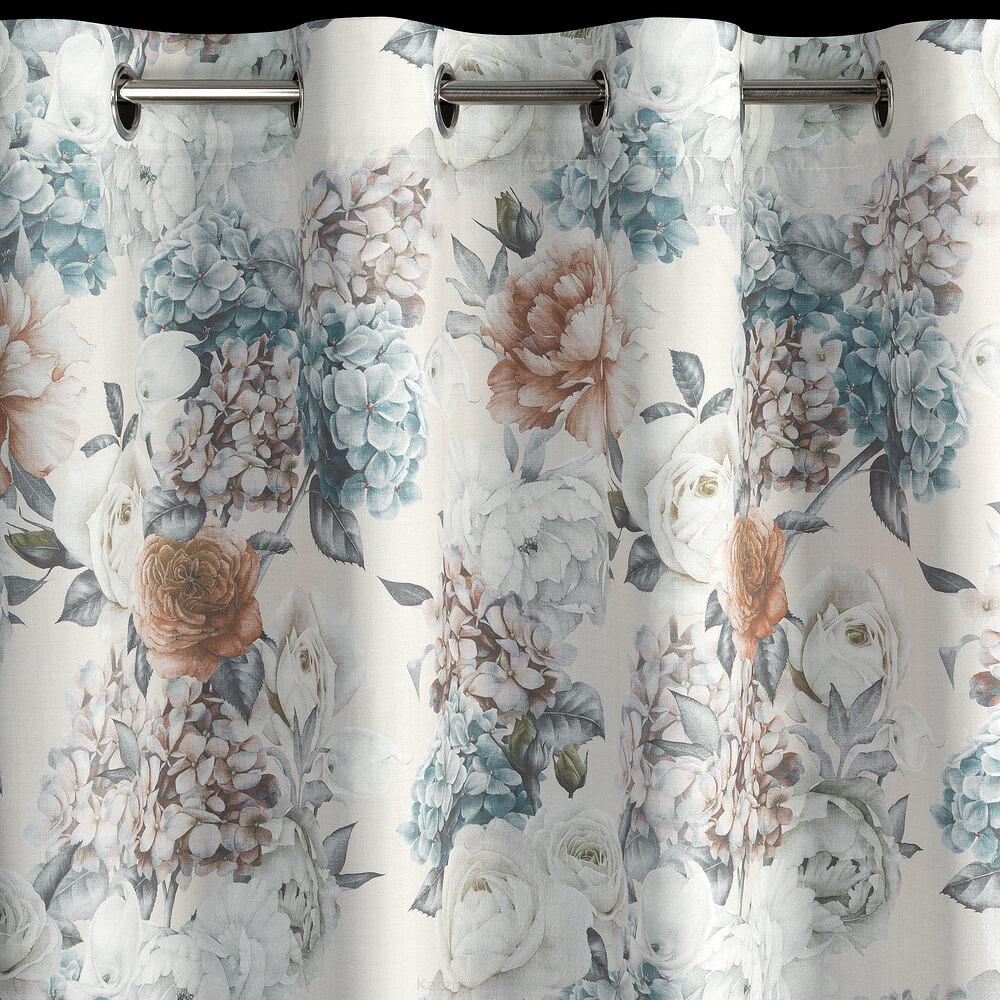 Zasłona gotowa na przelotkach ANETT 145x250 Eurofirany kremowy