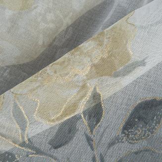 Firana gotowa na przelotkach INARI 140x250 Eurofirany srebrny