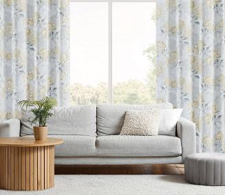 Firana gotowa na przelotkach INARI 140x250 Eurofirany srebrny