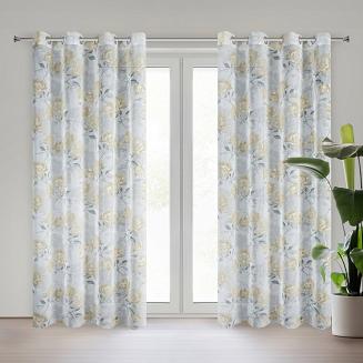 Firana gotowa na przelotkach INARI 140x250 Eurofirany srebrny