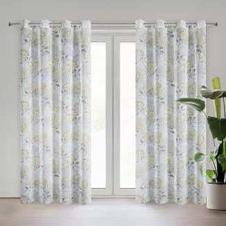 Firana gotowa na przelotkach INARI 140x250 Eurofirany srebrny