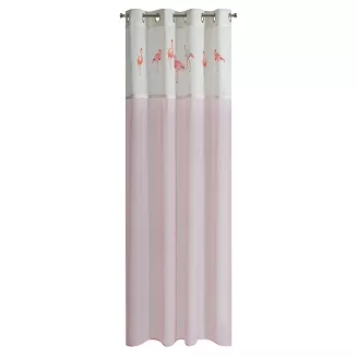 Zasłona gotowa na przelotkach FLAMINGO 140x250 Eurofirany różowy