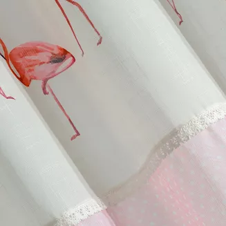 Zasłona gotowa na przelotkach FLAMINGO 140x250 Eurofirany różowy