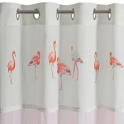 Zasłona gotowa na przelotkach FLAMINGO 140x250 Eurofirany różowy