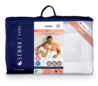 Kołdra antyalergiczna CLASSIC SENNA HOME 155x200 biała
