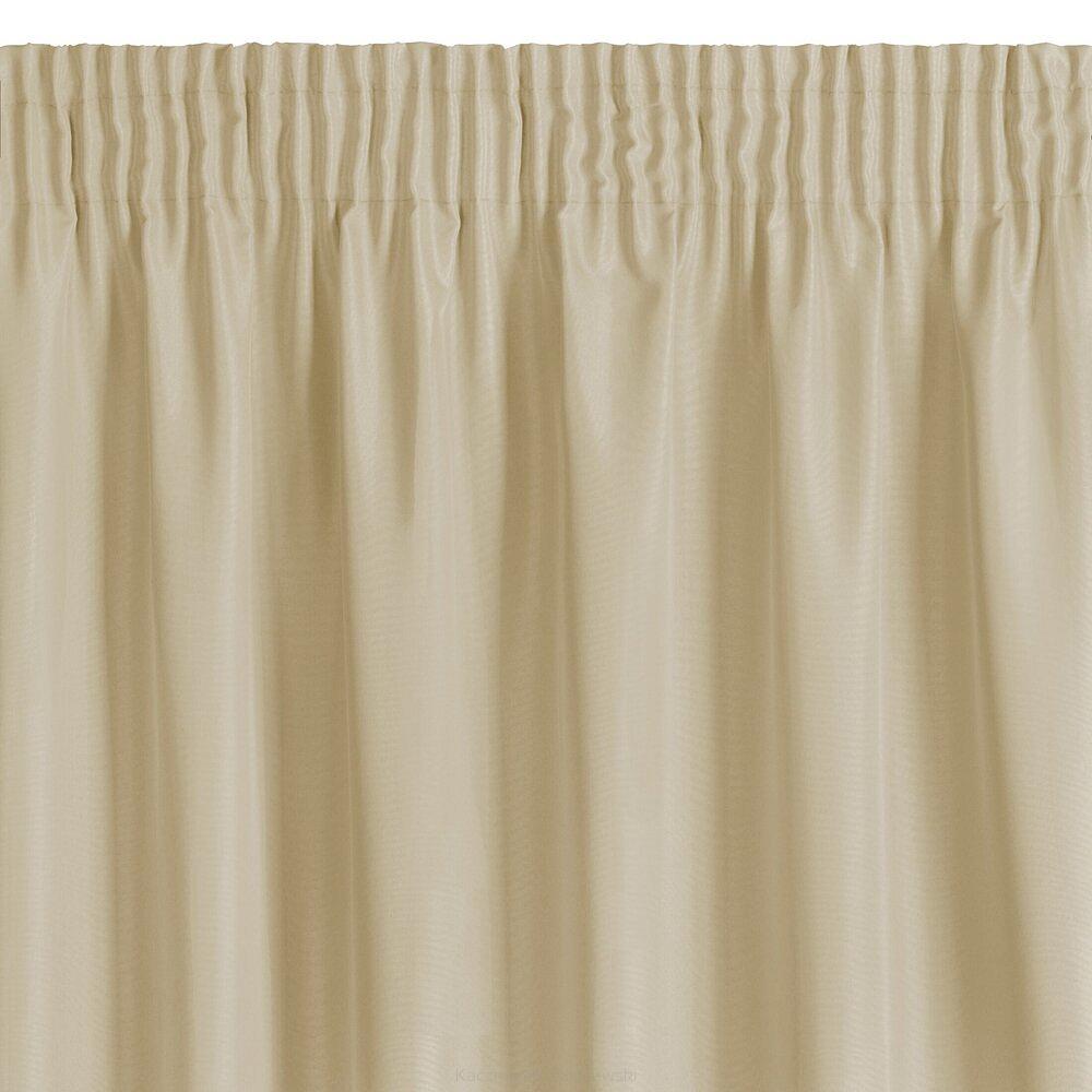 Zasłona gotowa na taśmie RITA 140x175 Eurofirany beżowy