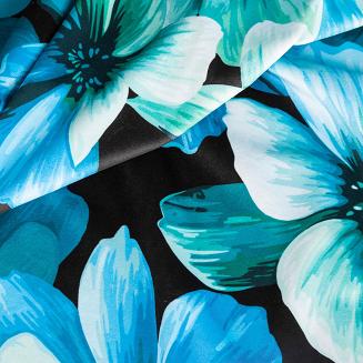 Zasłona gotowa na taśmie KLEO 140x270 Eurofirany niebieski