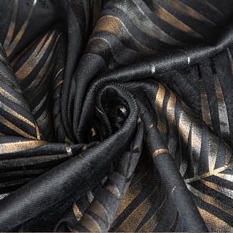 Zasłona gotowa na taśmie GLORIA 140x300 Eurofirany czarny