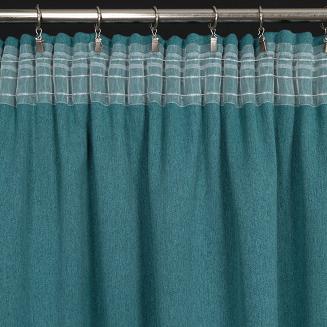 Zasłona gotowa na taśmie CARLO 130x300 Eurofirany ciemnoturkusowy