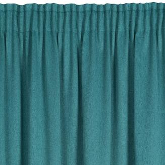 Zasłona gotowa na taśmie CARLO 130x300 Eurofirany ciemnoturkusowy