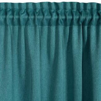 Zasłona gotowa na taśmie CARLO 130x300 Eurofirany ciemnoturkusowy