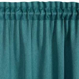 Zasłona gotowa na taśmie CARLO 130x300 Eurofirany ciemnoturkusowy